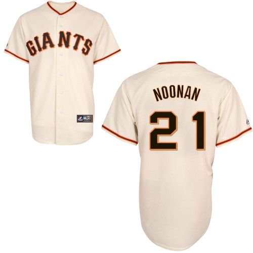 Nick Noonan #21 Youth Baseball Jersey-San Francisco Giants Authentic Home White Cool Base MLB Jersey